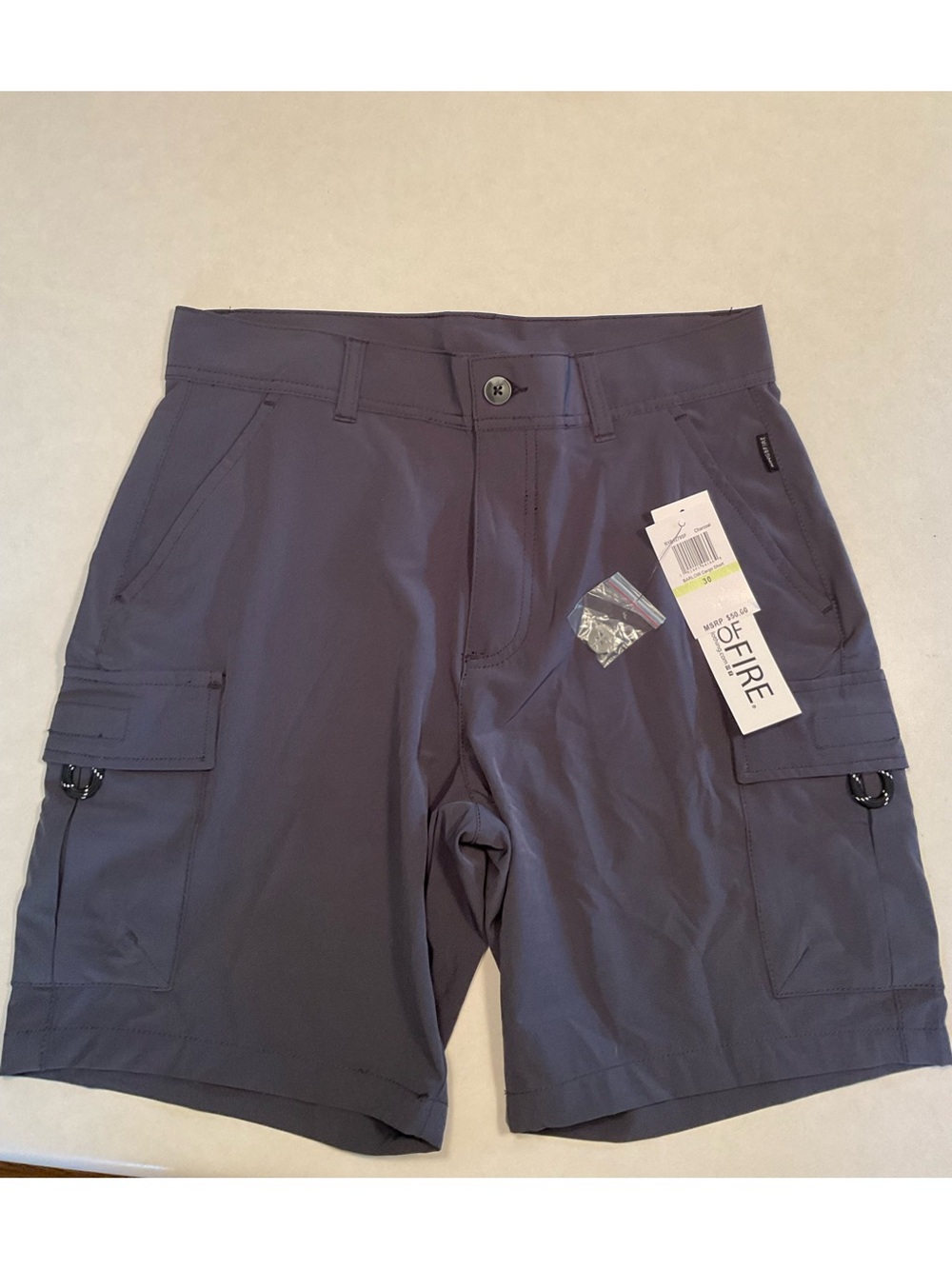 Ring of Fire Men's Tech Stretch Cargo Shorts